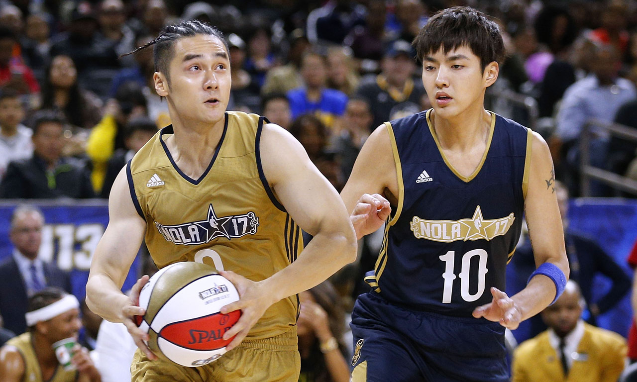 吴亦凡蒋劲夫出战nba全明星名人赛