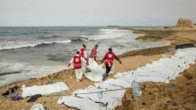 利比亚西部海岸发现74具海难者遗体