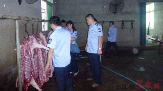 横岗凌晨捣毁一私宰点 4嫌疑人被拘
