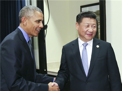 习近平会见美国总统奥巴马