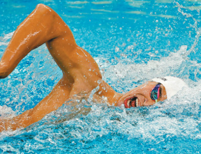 全国游泳冠军赛男子400米自由泳 孙杨轻松夺冠