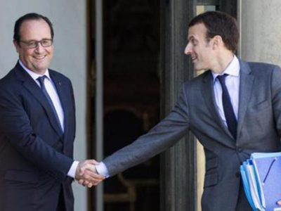 法国总统奥朗德公开表示支持马克龙