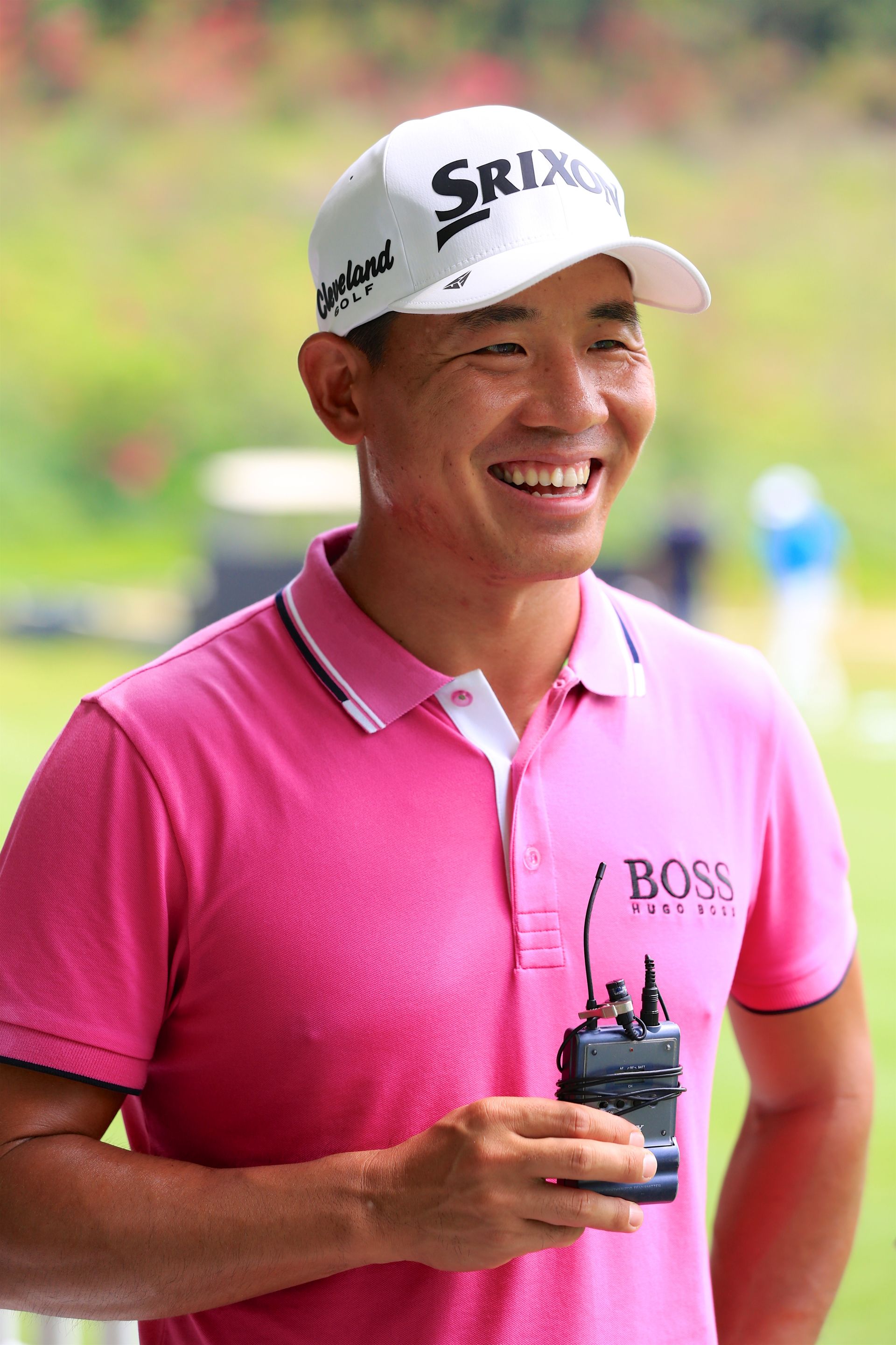 本周,是吴阿顺第一次参加深圳国际赛,"练习轮感觉球场状况非常好,可以