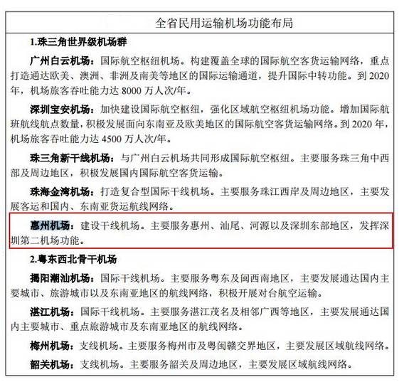 深圳将迎“第二个”机场 粤港澳大湾变世界级机场群