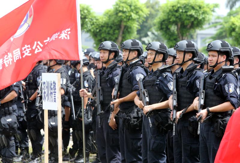 威武！珠三角片区公安特警拉练，深圳特警支队夺魁