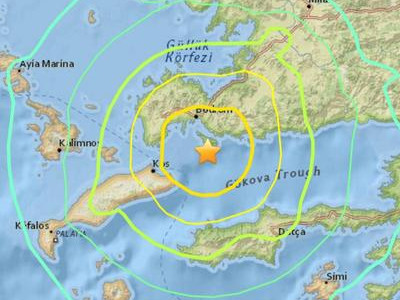 希腊科斯岛6.7级强震 致2人死亡数人受伤