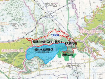 360度观景！深圳中轴线将建山顶公园：大脑壳山 