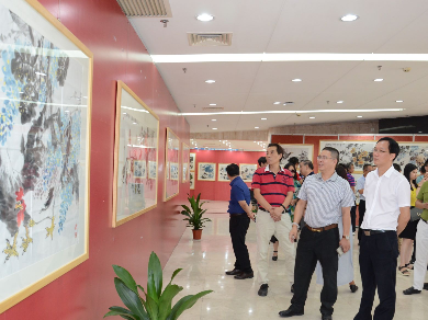 翰墨飘香！王泽喜·肖曰海中国画作品在常平展出