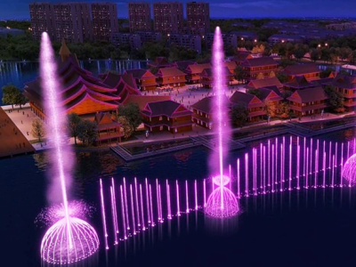 国庆期间东莞麻涌将上演108米高音乐喷泉
