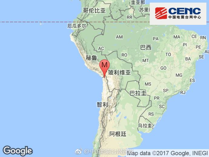 智利北部发生6.3级地震 震源深度90千米
