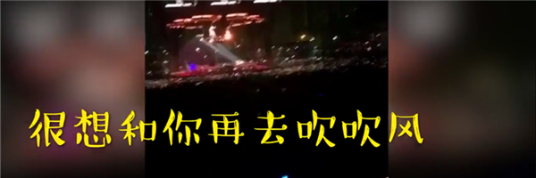 男子听张学友演唱会跟唱，听到第一句我就崩溃了