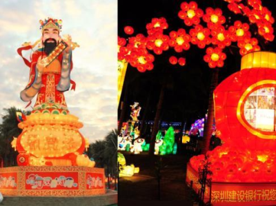 “深圳欢乐灯会”玩出新花样！传统花灯和广告品牌更配哟