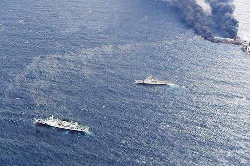 国家海洋局：21日监测到东海沉船溢油分布区332平方公里