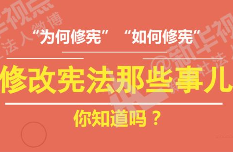 修改宪法那些事儿，你知道吗？