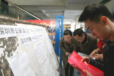 6700多人参加深圳首批辅警招聘笔试 平均竞争比例为1:6.7
