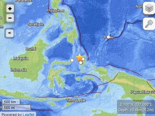 印尼东部海域发生5.5级地震