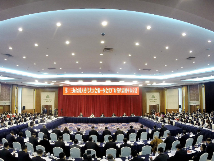 广东代表团举行全体会议学习贯彻习近平重要讲话精神