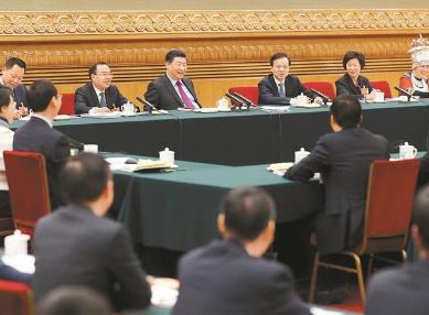 习近平李克强栗战书赵乐际 分别参加代表团审议  