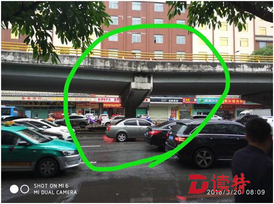 去惠州的小伙伴注意！ 惠州鹅岭立交桥出现下陷双向禁行