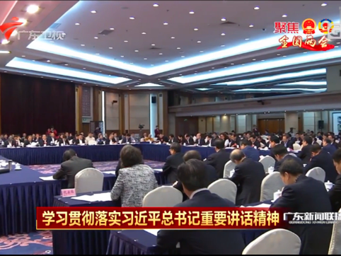 广东代表团深入学习领会习总书记重要讲话精神
