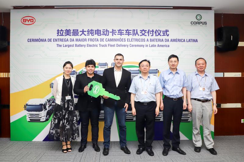200台纯电动卡车订单签署！比亚迪获海外市场最大订单