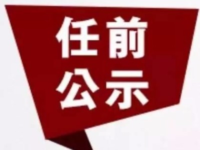 深圳市管干部任前公示通告 