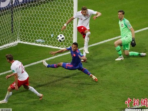 哥伦比亚3-0完胜 波兰提前出局