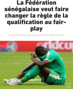 塞内加尔足协发函谴责“日本消极比赛”：国际足联应该严惩