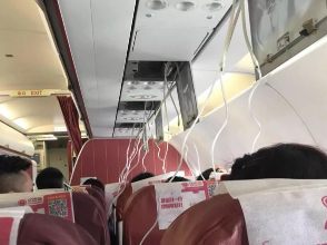 惊险!机舱高空失压氧气面罩弹出 一航班起飞后紧急返航