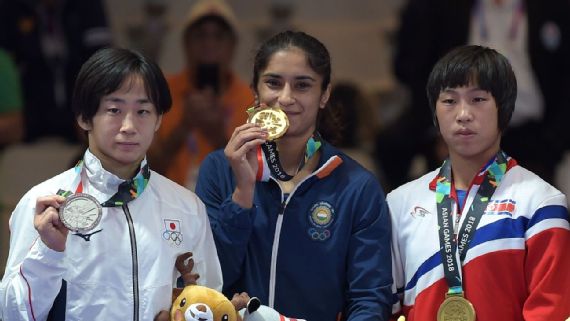 印度拿下亚运女子摔跤首金，冠军是《摔跤吧爸爸》主人公侄女