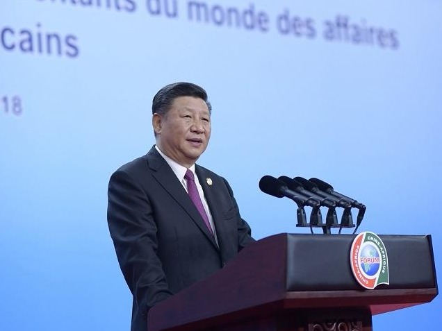 习近平出席中非领导人与工商界代表高层对话会暨第六届中非企业家大会开幕式并发表主旨演讲