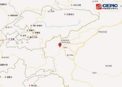 新疆喀什地区疏附县发生5.1级地震