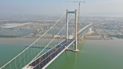 好消息！虎门二桥钢桥面铺装完成，5月1日前有望通车