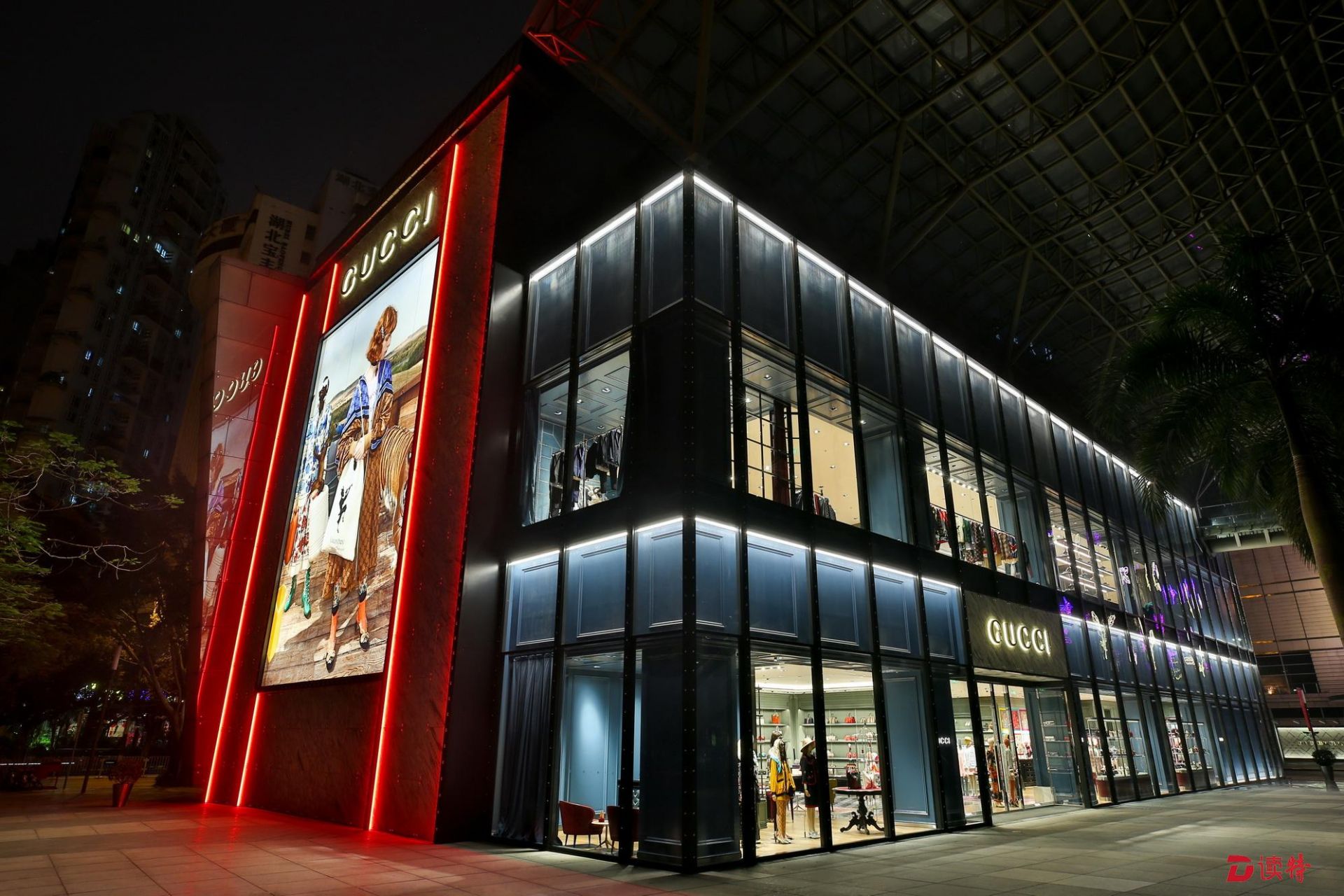 古驰深圳万象城店重装开幕