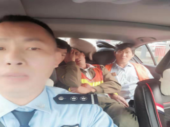 施工男子突发高血压摔倒昏迷 网格员驱车紧急送医助脱险