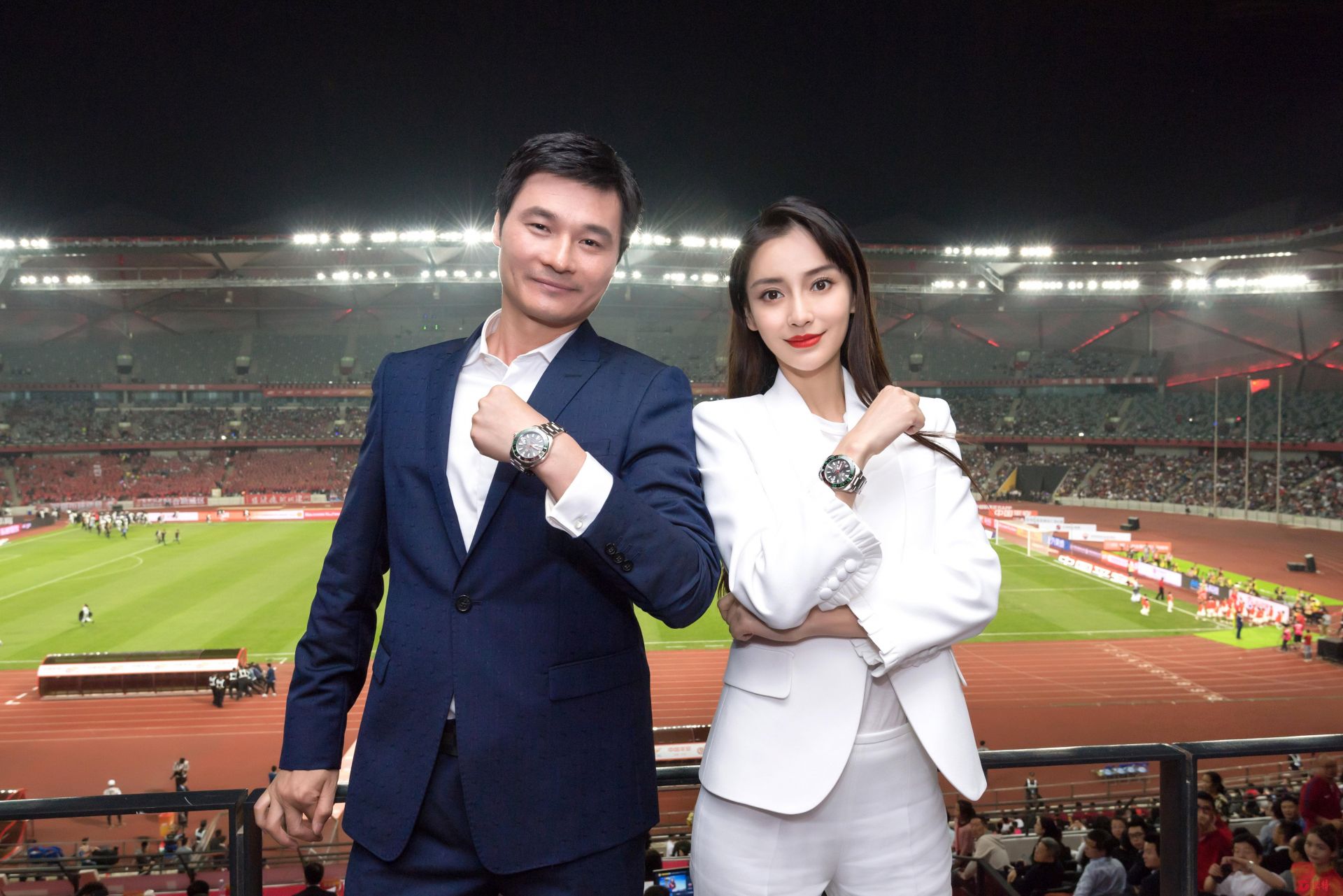 TAG Heuer泰格豪雅携手全球品牌大使Angelababy 亮相中超联赛开幕式 
