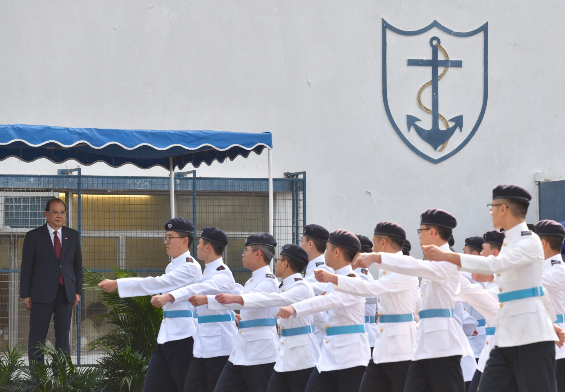 香港航海学校举行毕业会操 政务司长荐大湾区新机遇