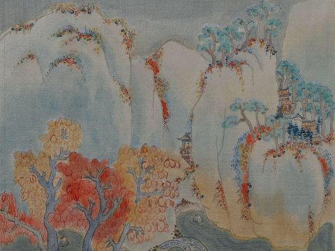 看展 | 沉静空灵养眼养心 画家笠夫携“心画”登上文博会