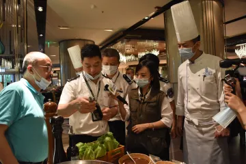 “查餐厅”执法走进福田区国际品牌酒店