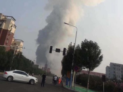 航拍现场：河南义马爆炸事故致15人死亡，搜救基本结束