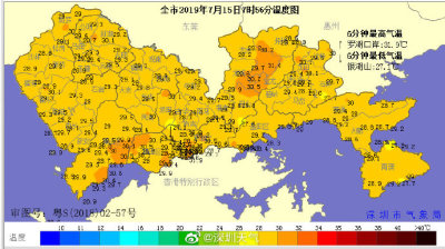深圳发布高温黄色预警！这些地方最高气温或将“触摸”35℃
