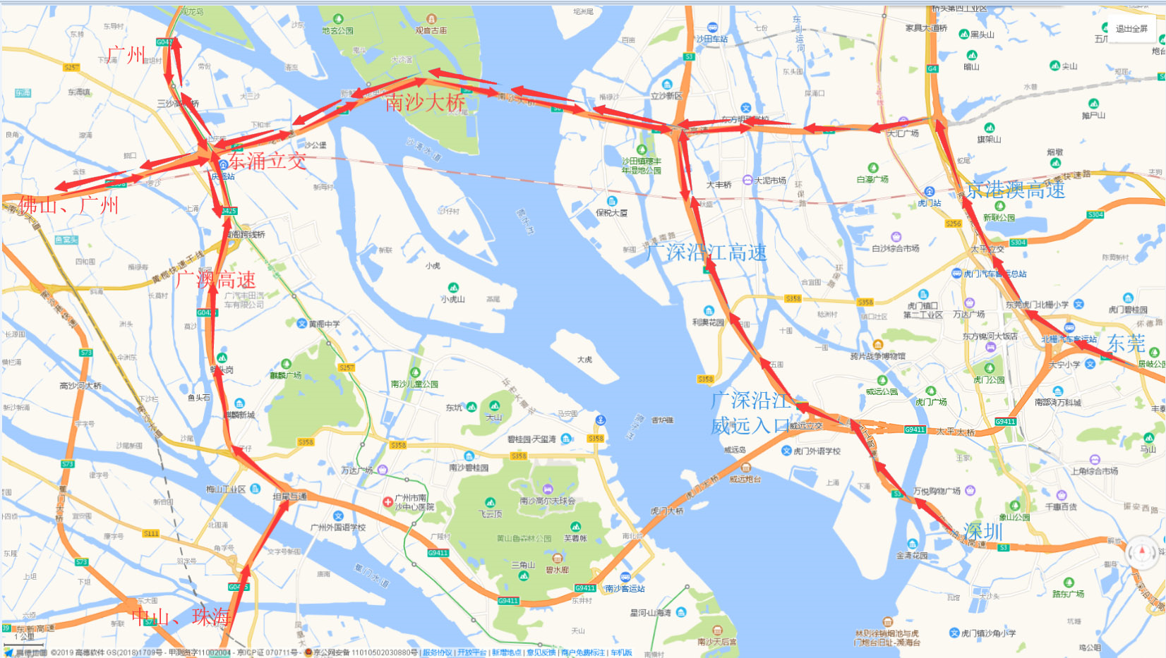 绕行路线来了！虎门大桥今起实行货车及40座以上客车临时交通管制