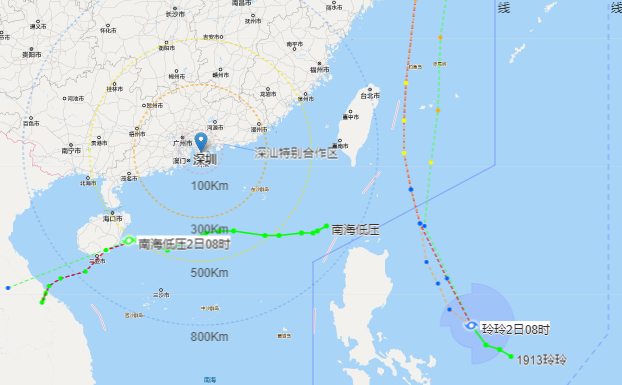 今年第13号台风“玲玲”生成！明后天深圳多阵雨，局部有暴雨