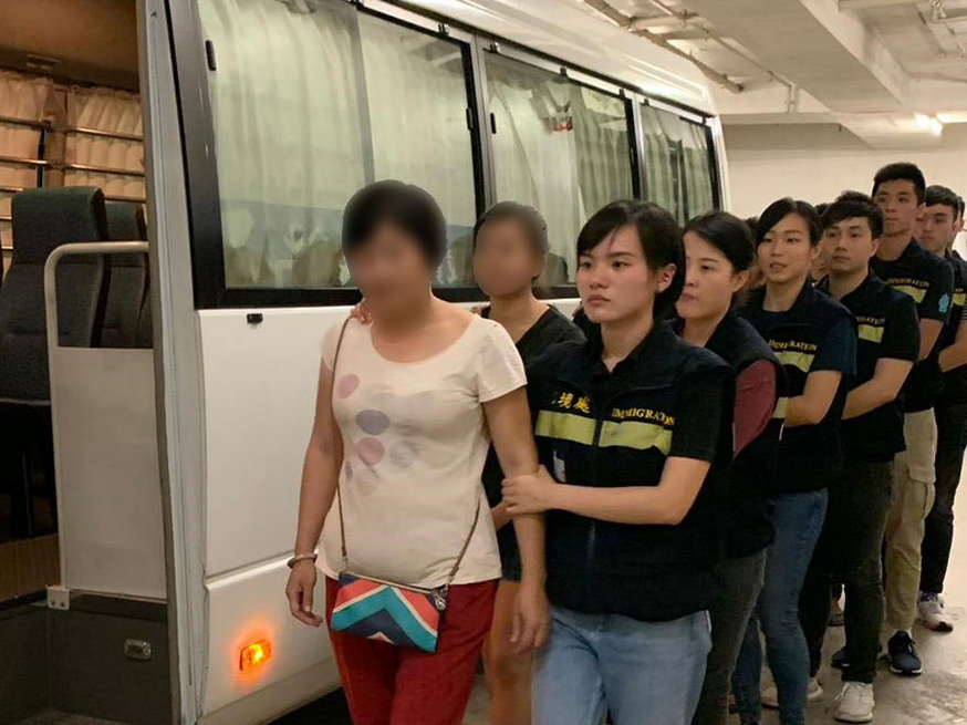 反非法劳工，香港入境处特别行动拘捕41人