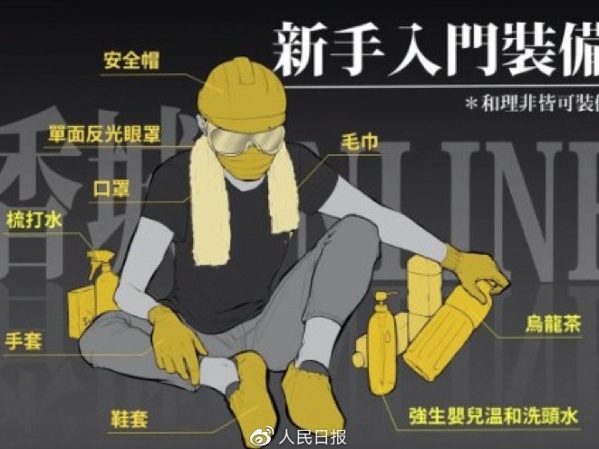 起底香港黑衣暴徒：人前“无大台” 幕后“正规军”