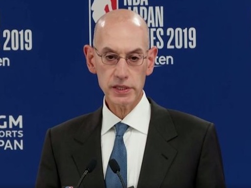 NBA总裁连夜来华！中国赛上海站的路灯宣传牌已拆除