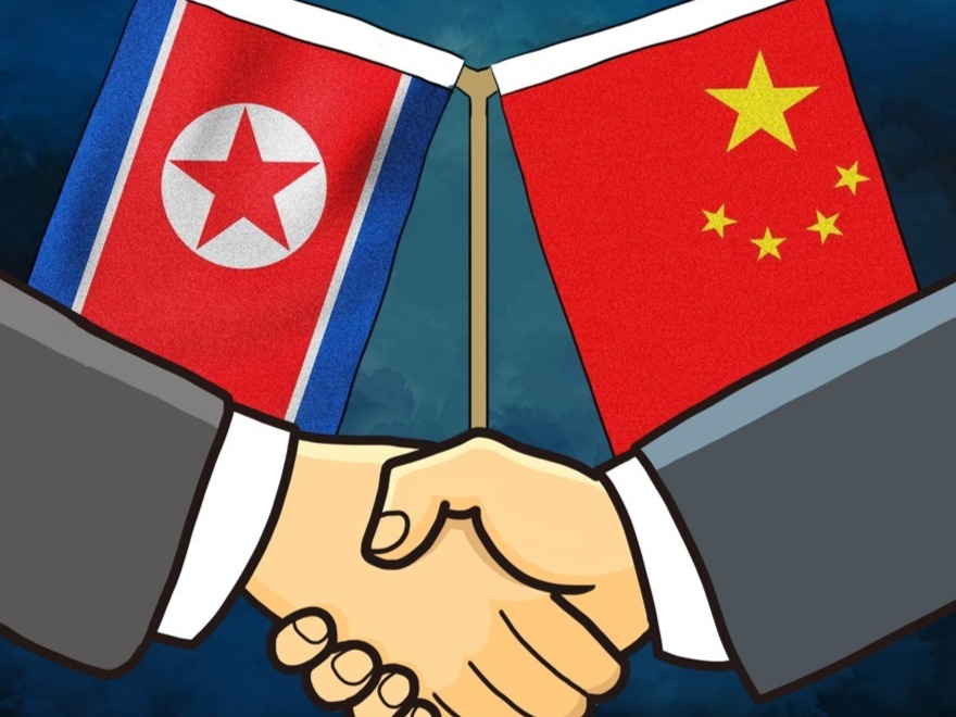 习近平同朝鲜最高领导人金正恩就中朝建交70周年互致贺电
