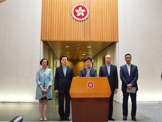 林郑月娥急见传媒：香港不会“三停”，暴徒不会得逞