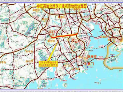 中江高速拟扩建为双向八车道，2024年与深中通道同步通车
