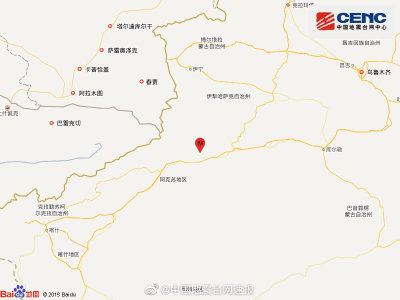 新疆阿克苏地区拜城县发生4.9级地震 县城有明显震感